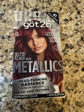 göt2b Metallics Permanent Hair Color - Dark Ruby